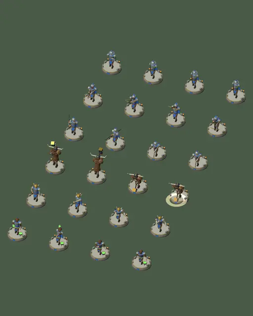 Animations d'attaque du pack Garnison